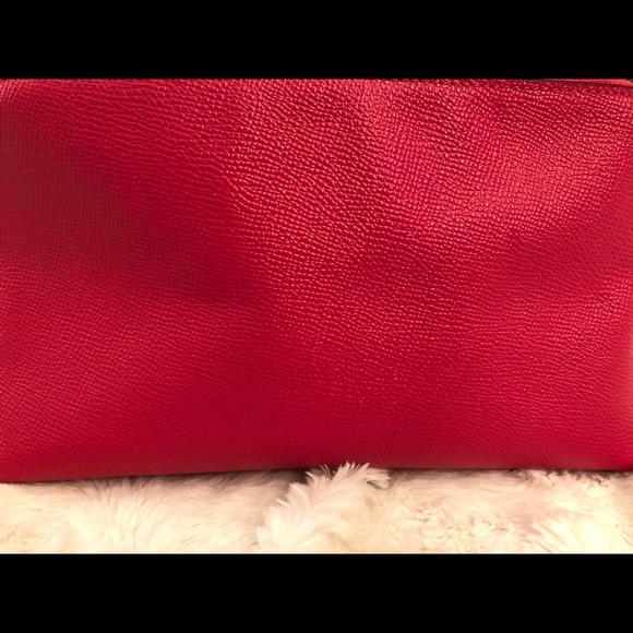 Coach COSMETIC case 22 in crossgrain leather - Picture 4 of 8